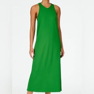 Tibi Serpentine Jersey Dress in Green Sz S